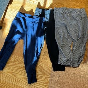 Carters 24 months pants black, navy and navy striped- all 3 included